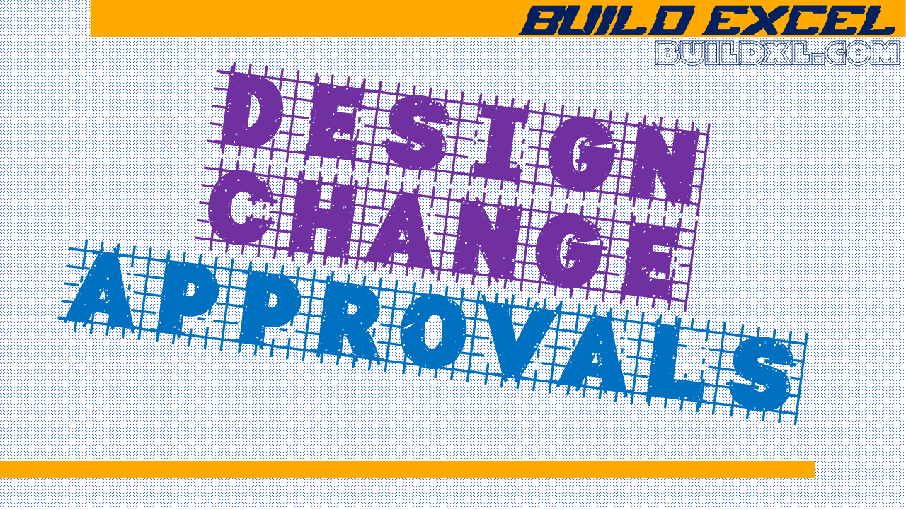 Stakeholders discussing design change approvals in a construction project.