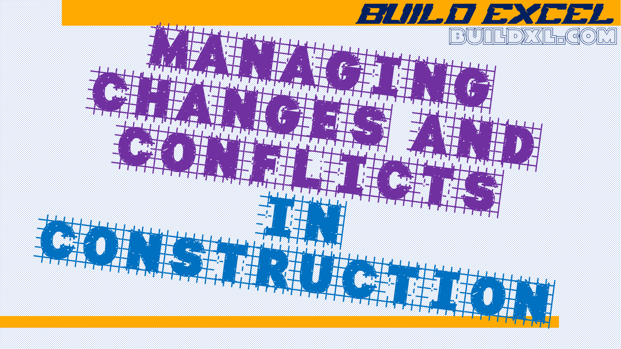 Construction project manager handling changes and conflicts